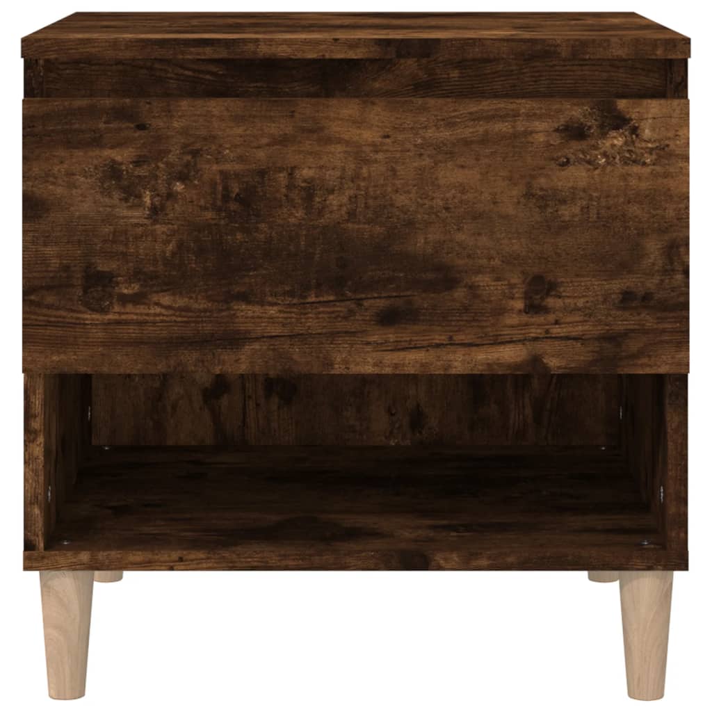 Nachtkastjes 2 st 50x46x50 cm bewerkt hout gerookt eikenkleurig Nachtkastjes | Creëer jouw Trendy Thuis | Gratis bezorgd & Retour | Trendy.nl