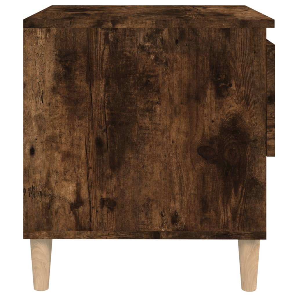 Nachtkastjes 2 st 50x46x50 cm bewerkt hout gerookt eikenkleurig Nachtkastjes | Creëer jouw Trendy Thuis | Gratis bezorgd & Retour | Trendy.nl