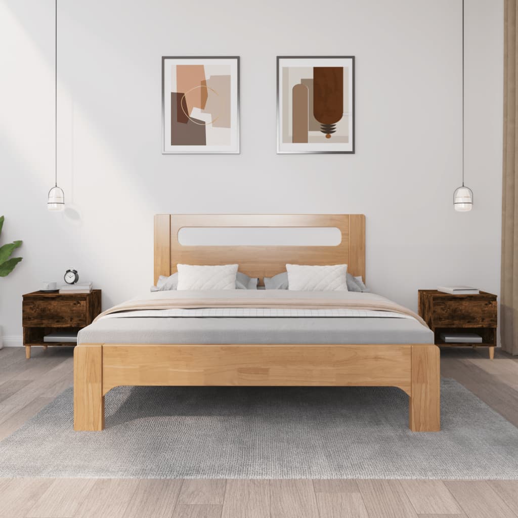 Nachtkastjes 2 st 50x46x50 cm bewerkt hout gerookt eikenkleurig Nachtkastjes | Creëer jouw Trendy Thuis | Gratis bezorgd & Retour | Trendy.nl