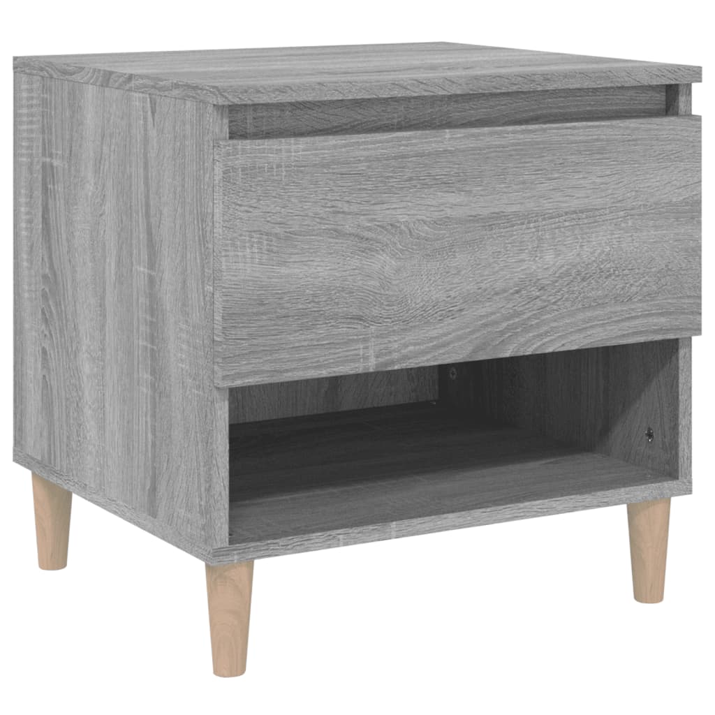 Nachtkastje 50x46x50 cm bewerkt hout grijs sonoma eikenkleur Nachtkastjes | Creëer jouw Trendy Thuis | Gratis bezorgd & Retour | Trendy.nl