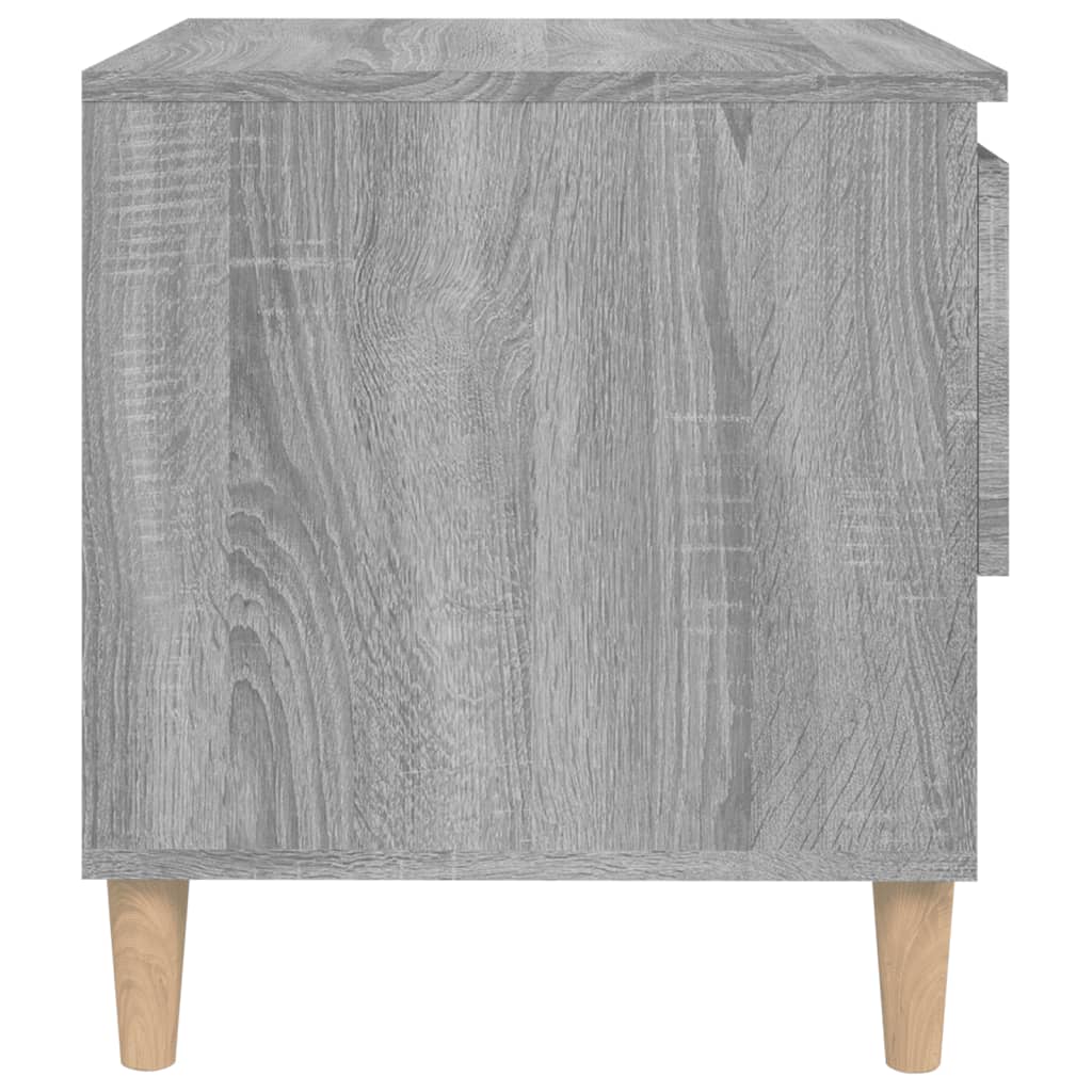 Nachtkastje 50x46x50 cm bewerkt hout grijs sonoma eikenkleur Nachtkastjes | Creëer jouw Trendy Thuis | Gratis bezorgd & Retour | Trendy.nl