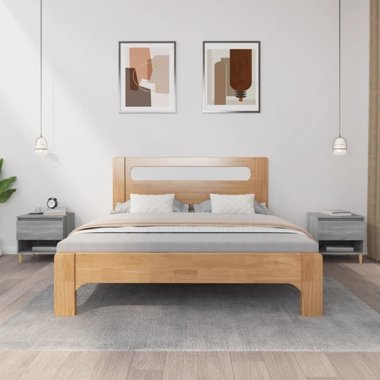 Nachtkastjes 2 st 50x46x50 cm bewerkt hout grijs sonoma eiken Nachtkastjes | Creëer jouw Trendy Thuis | Gratis bezorgd & Retour | Trendy.nl