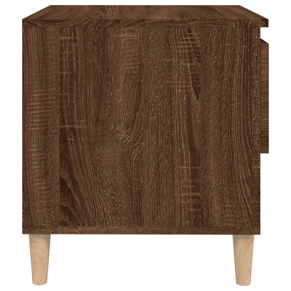 Nachtkastje 50x46x50 cm bewerkt hout bruineikenkleurig Nachtkastjes | Creëer jouw Trendy Thuis | Gratis bezorgd & Retour | Trendy.nl