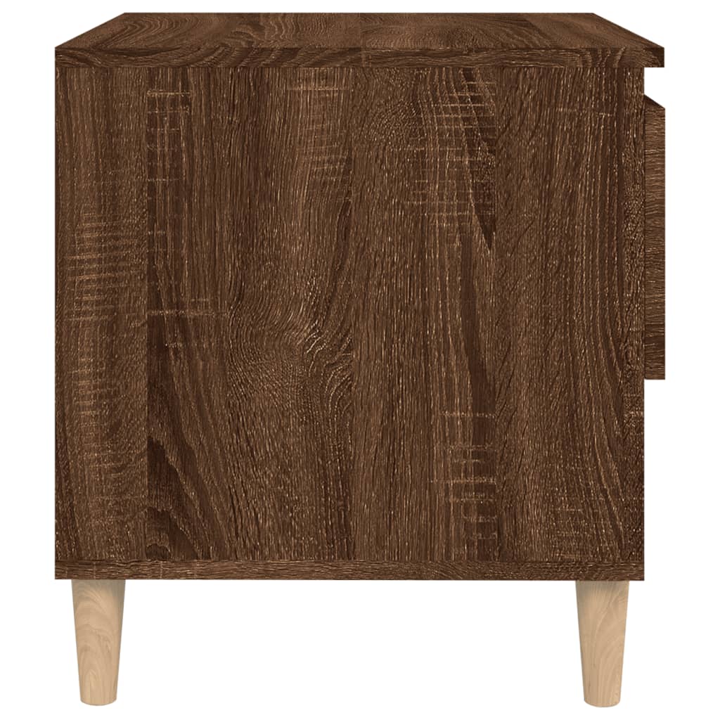 Nachtkastjes 2 st 50x46x50 cm bewerkt hout bruineikenkleurig Nachtkastjes | Creëer jouw Trendy Thuis | Gratis bezorgd & Retour | Trendy.nl