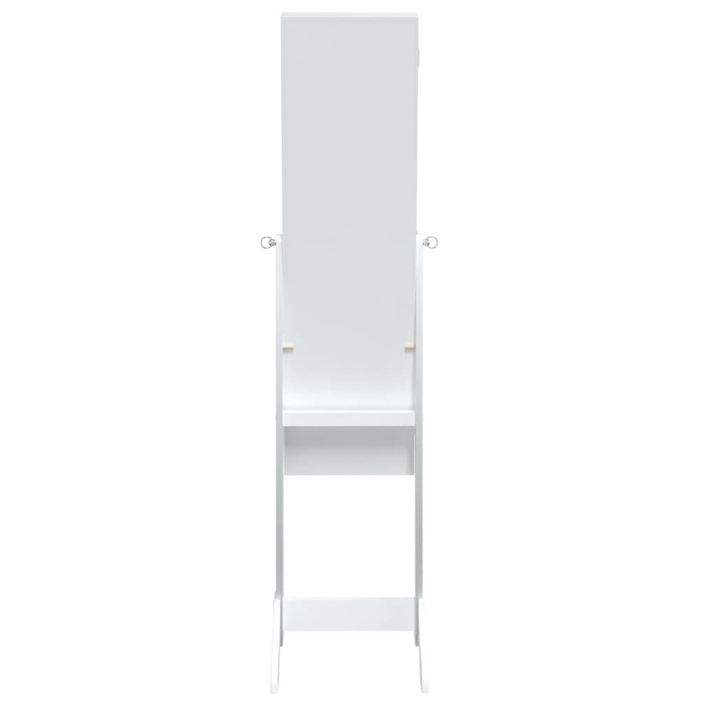 Spiegel vrijstaand met LED's 34x37x146 cm wit Spiegels | Creëer jouw Trendy Thuis | Gratis bezorgd & Retour | Trendy.nl