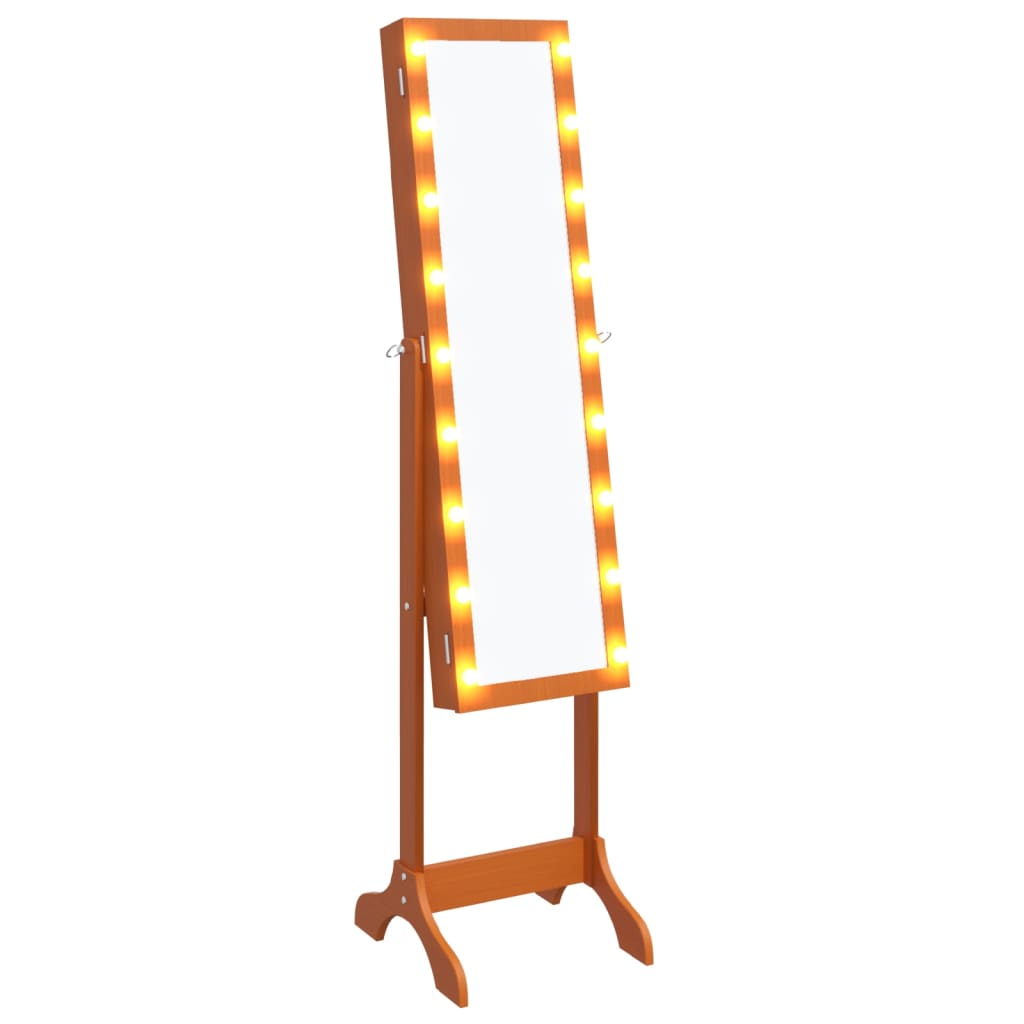 Spiegel vrijstaand met LED's 34x37x146 cm Spiegels | Creëer jouw Trendy Thuis | Gratis bezorgd & Retour | Trendy.nl