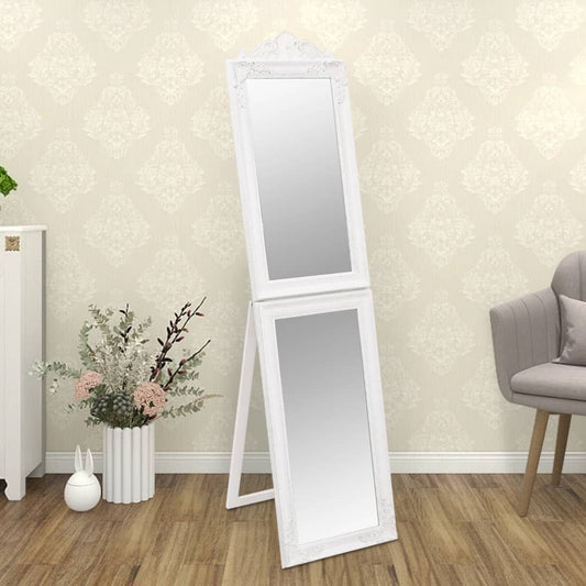 Spiegel vrijstaand 40x160 cm wit Spiegels | Creëer jouw Trendy Thuis | Gratis bezorgd & Retour | Trendy.nl