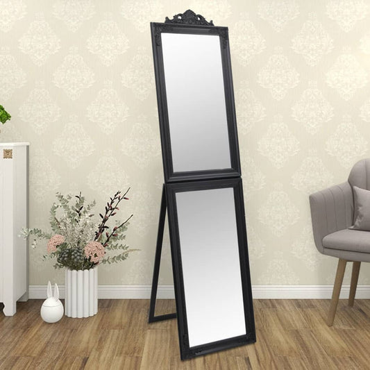 Spiegel vrijstaand 40x160 cm zwart Spiegels | Creëer jouw Trendy Thuis | Gratis bezorgd & Retour | Trendy.nl