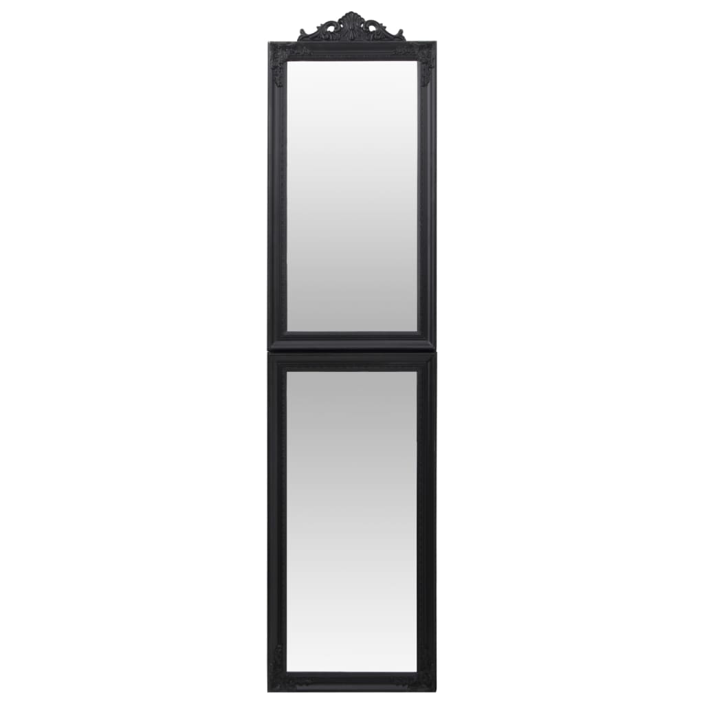 Spiegel vrijstaand 50x200 cm zwart Spiegels | Creëer jouw Trendy Thuis | Gratis bezorgd & Retour | Trendy.nl
