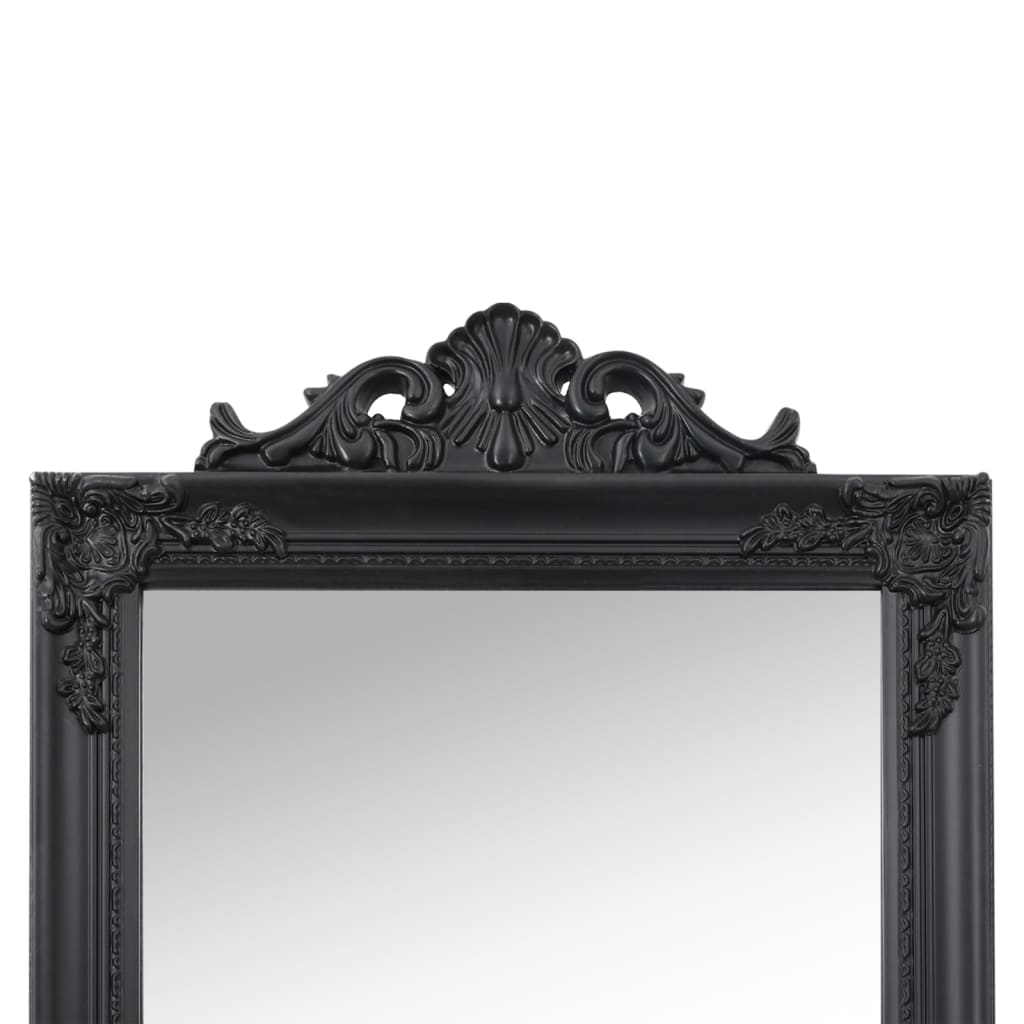 Spiegel vrijstaand 50x200 cm zwart Spiegels | Creëer jouw Trendy Thuis | Gratis bezorgd & Retour | Trendy.nl