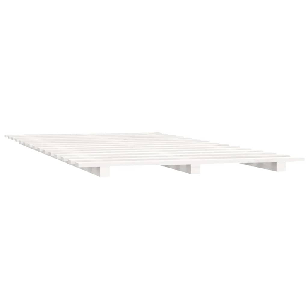 Bedframe massief grenenhout wit 90x200 cm Bedden & bedframes | Creëer jouw Trendy Thuis | Gratis bezorgd & Retour | Trendy.nl