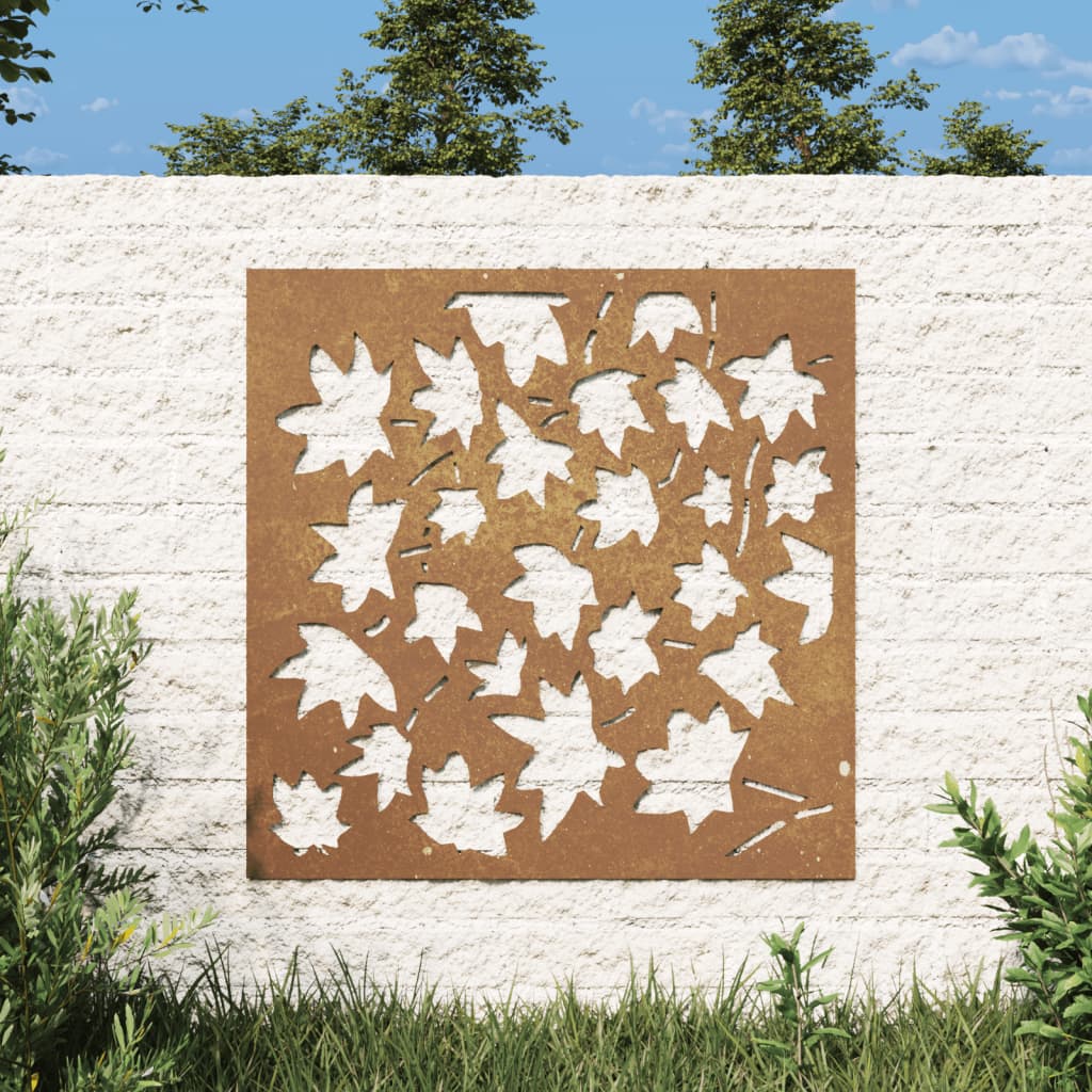 Wanddecoratie tuin esdoornbladontwerp 55x55 cm cortenstaal Posters, prenten & kunstwerken | Creëer jouw Trendy Thuis | Gratis bezorgd & Retour | Trendy.nl