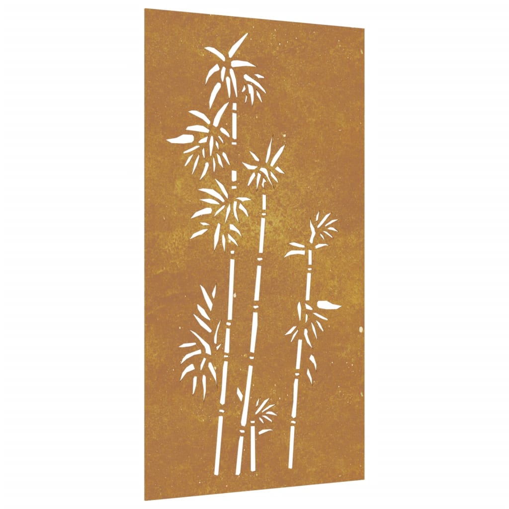 Wanddecoratie tuin bamboe-ontwerp 105x55 cm cortenstaal Posters, prenten & kunstwerken | Creëer jouw Trendy Thuis | Gratis bezorgd & Retour | Trendy.nl