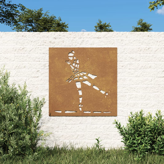 Wanddecoratie tuin balletdanserontwerp 55x55 cm cortenstaal Posters, prenten & kunstwerken | Creëer jouw Trendy Thuis | Gratis bezorgd & Retour | Trendy.nl