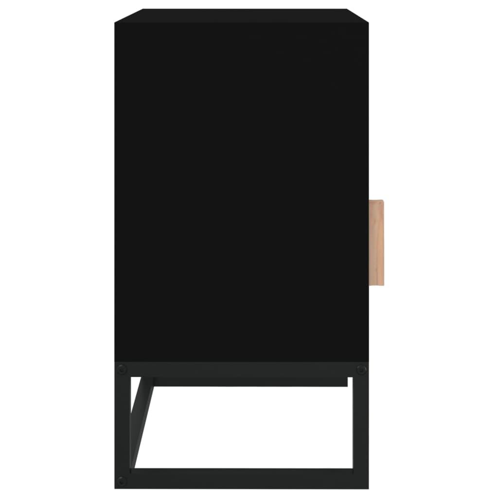 Nachtkastjes 2 st 40x30x55,5 cm bewerkt hout en ijzer zwart Nachtkastjes | Creëer jouw Trendy Thuis | Gratis bezorgd & Retour | Trendy.nl
