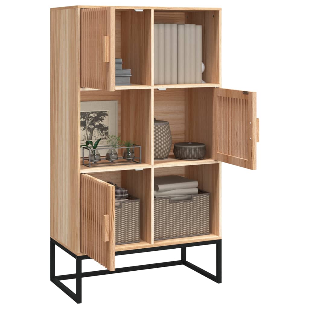 Hoge kast 70x35x125 cm bewerkt hout Opbergkasten & lockerkasten | Creëer jouw Trendy Thuis | Gratis bezorgd & Retour | Trendy.nl