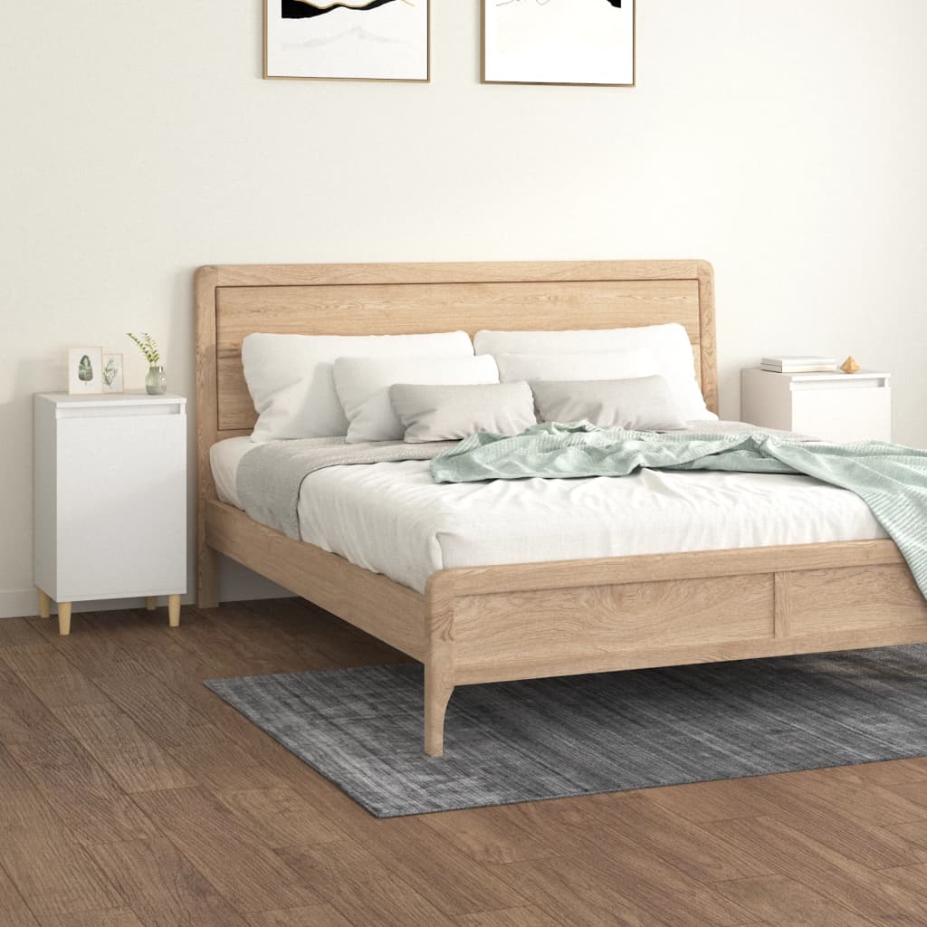 Nachtkastjes 2 st 40x35x70 cm bewerkt hout wit Nachtkastjes | Creëer jouw Trendy Thuis | Gratis bezorgd & Retour | Trendy.nl