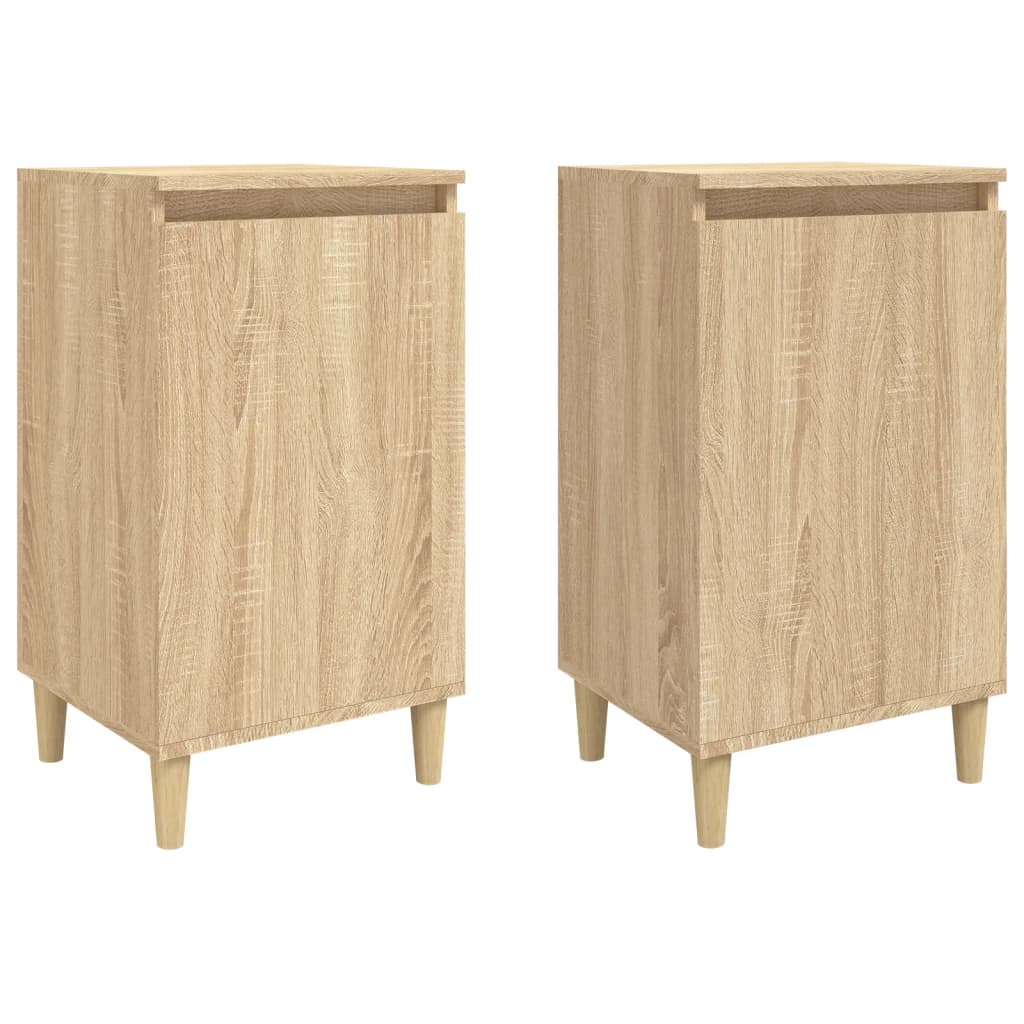 Nachtkastjes 2 st 40x35x70 cm bewerkt hout sonoma eikenkleurig Nachtkastjes | Creëer jouw Trendy Thuis | Gratis bezorgd & Retour | Trendy.nl