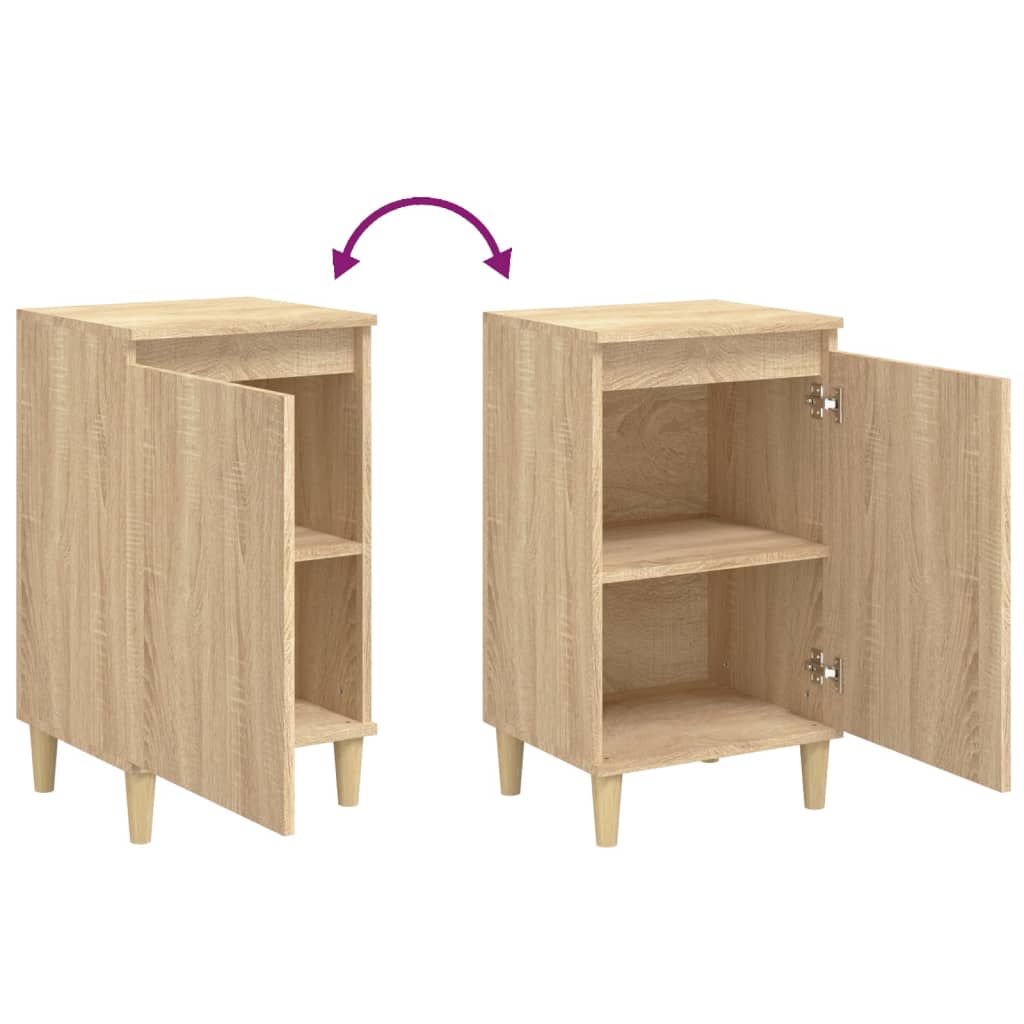 Nachtkastjes 2 st 40x35x70 cm bewerkt hout sonoma eikenkleurig Nachtkastjes | Creëer jouw Trendy Thuis | Gratis bezorgd & Retour | Trendy.nl