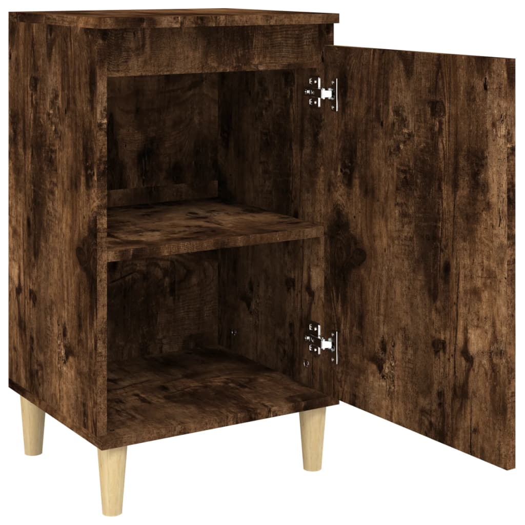 Nachtkastjes 2 st 40x35x70 cm bewerkt hout gerookt eikenkleurig Nachtkastjes | Creëer jouw Trendy Thuis | Gratis bezorgd & Retour | Trendy.nl