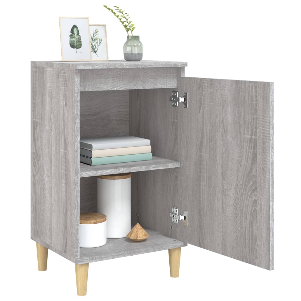 Nachtkastje 40x35x70 cm bewerkt hout grijs sonoma eikenkleurig Nachtkastjes | Creëer jouw Trendy Thuis | Gratis bezorgd & Retour | Trendy.nl