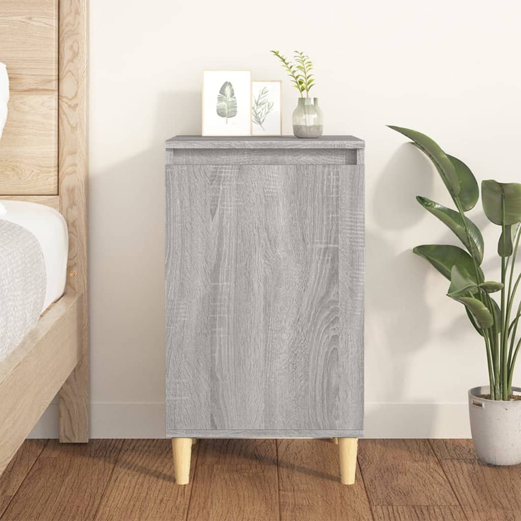 Nachtkastje 40x35x70 cm bewerkt hout grijs sonoma eikenkleurig Nachtkastjes | Creëer jouw Trendy Thuis | Gratis bezorgd & Retour | Trendy.nl