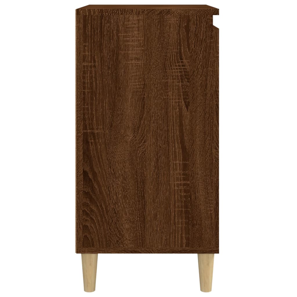 Nachtkastje 40x35x70 cm bewerkt hout bruin eikenkleur Nachtkastjes | Creëer jouw Trendy Thuis | Gratis bezorgd & Retour | Trendy.nl