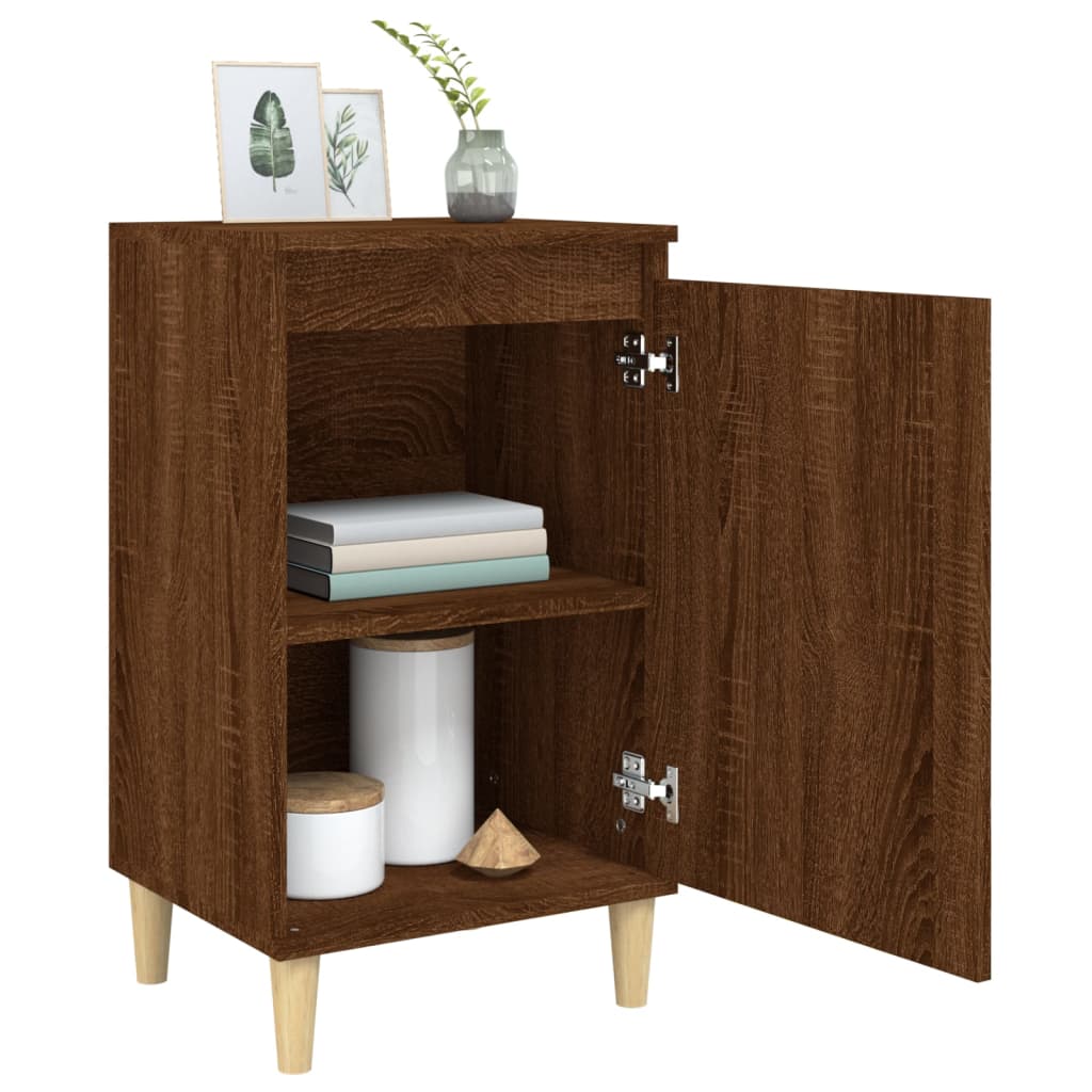 Nachtkastjes 2 st 40x35x70 cm bewerkt hout bruin eikenkleur Nachtkastjes | Creëer jouw Trendy Thuis | Gratis bezorgd & Retour | Trendy.nl