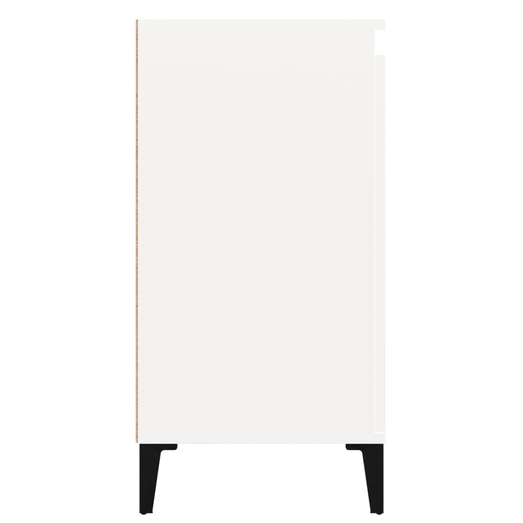 Nachtkastjes 2 st 40x35x70 cm bewerkt hout hoogglans wit Nachtkastjes | Creëer jouw Trendy Thuis | Gratis bezorgd & Retour | Trendy.nl