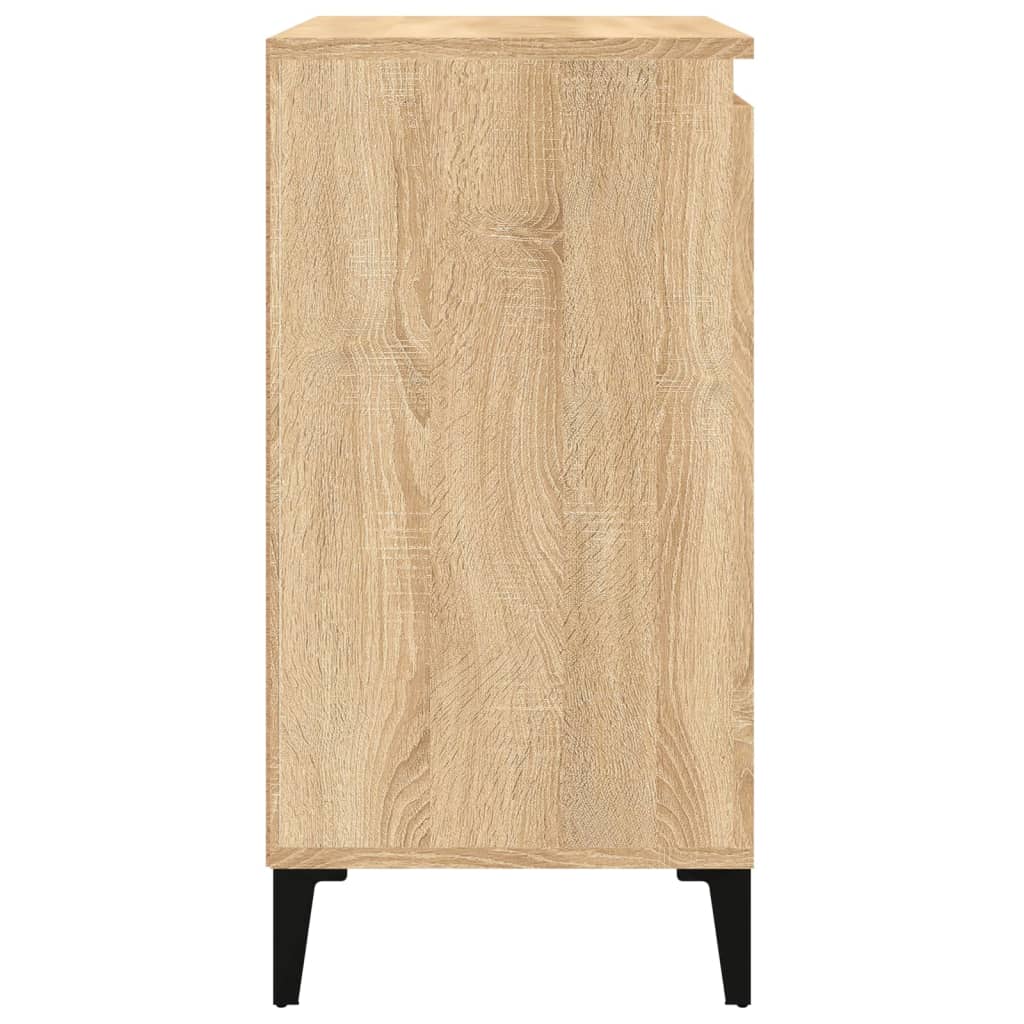 Nachtkastje 40x35x70 cm bewerkt hout sonoma eikenkleurig Nachtkastjes | Creëer jouw Trendy Thuis | Gratis bezorgd & Retour | Trendy.nl