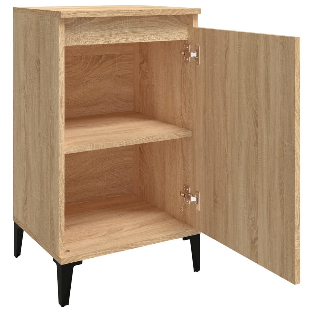 Nachtkastjes 2 st 40x35x70 cm bewerkt hout sonoma eikenkleurig Nachtkastjes | Creëer jouw Trendy Thuis | Gratis bezorgd & Retour | Trendy.nl