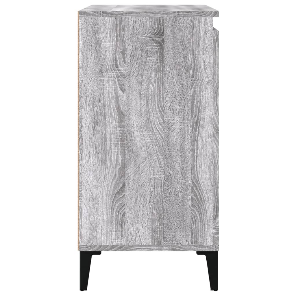 Nachtkastje 40x35x70 cm bewerkt hout grijs sonoma eikenkleurig Nachtkastjes | Creëer jouw Trendy Thuis | Gratis bezorgd & Retour | Trendy.nl