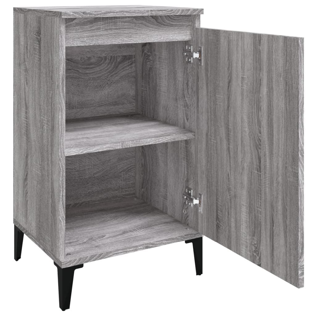 Nachtkastjes 2 st 40x35x70 cm bewerkt hout grijs sonoma eiken Nachtkastjes | Creëer jouw Trendy Thuis | Gratis bezorgd & Retour | Trendy.nl