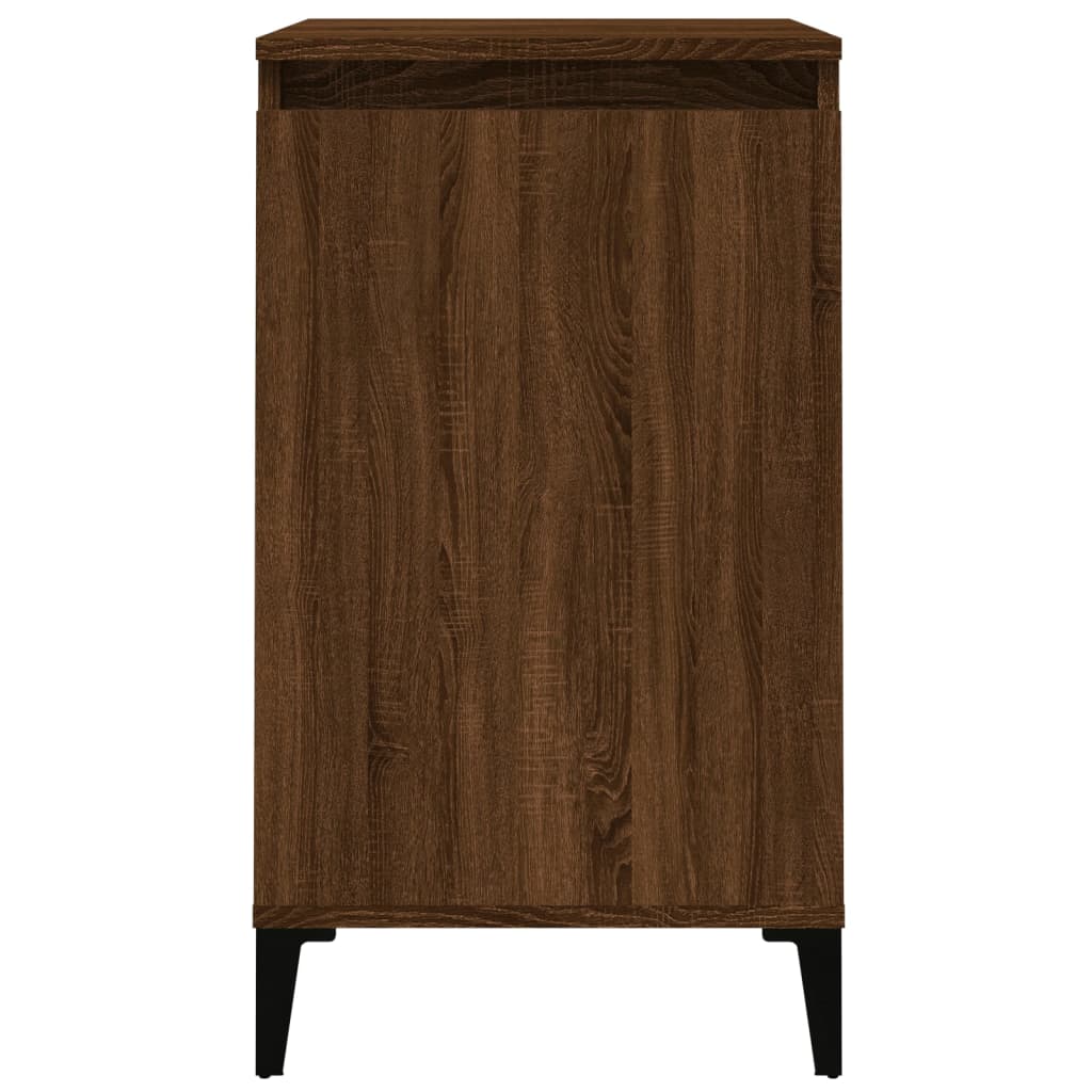 Nachtkastje 40x35x70 cm bewerkt hout bruin eikenkleur Nachtkastjes | Creëer jouw Trendy Thuis | Gratis bezorgd & Retour | Trendy.nl