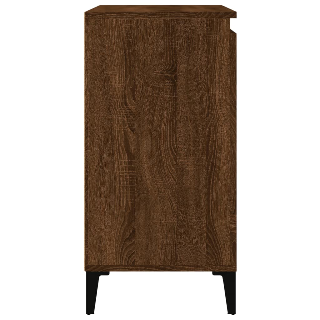 Nachtkastje 40x35x70 cm bewerkt hout bruin eikenkleur Nachtkastjes | Creëer jouw Trendy Thuis | Gratis bezorgd & Retour | Trendy.nl