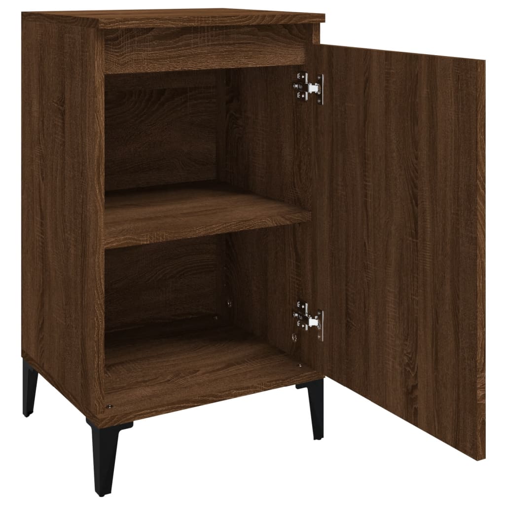 Nachtkastjes 2 st 40x35x70 cm bewerkt hout bruin eikenkleur Nachtkastjes | Creëer jouw Trendy Thuis | Gratis bezorgd & Retour | Trendy.nl