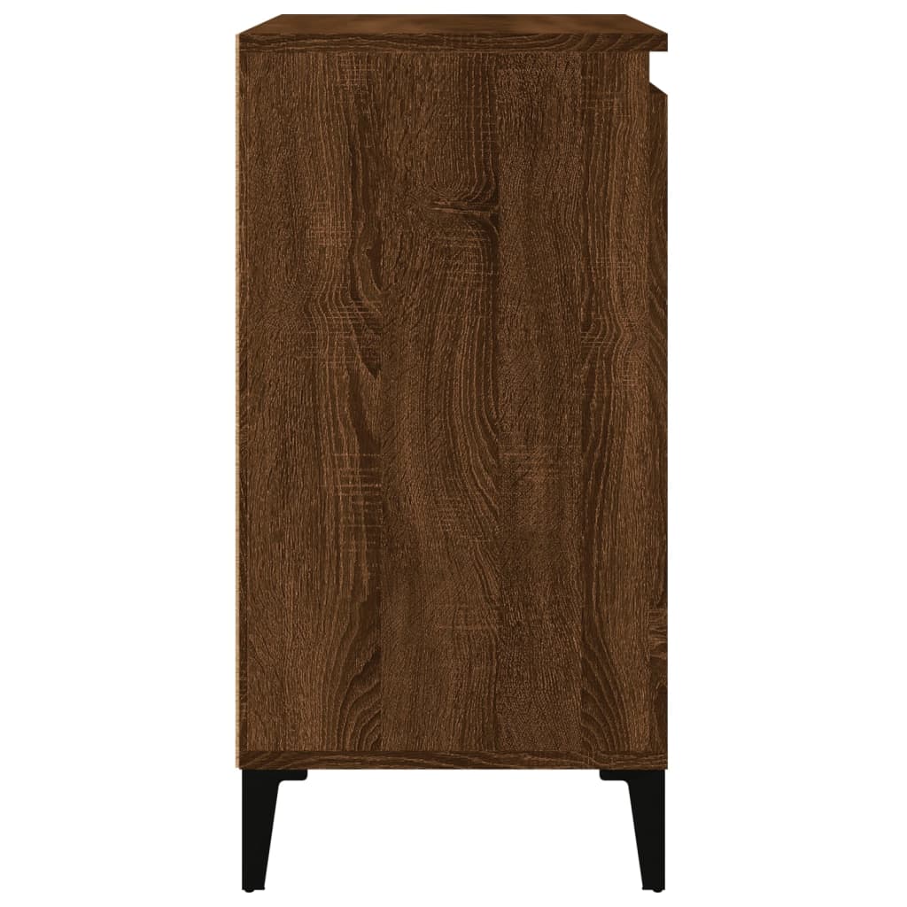 Nachtkastjes 2 st 40x35x70 cm bewerkt hout bruin eikenkleur Nachtkastjes | Creëer jouw Trendy Thuis | Gratis bezorgd & Retour | Trendy.nl