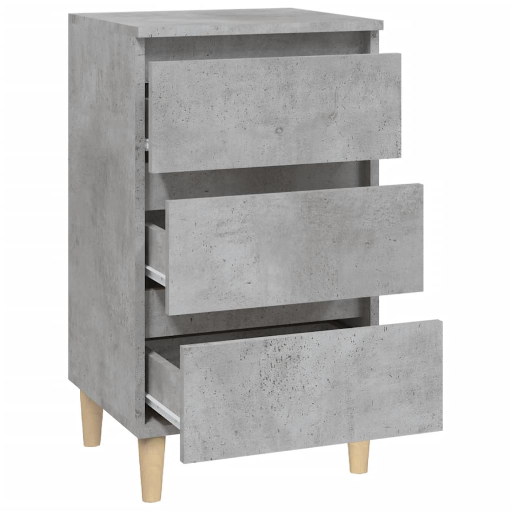 Nachtkastje 40x35x70 cm bewerkt hout betongrijs Nachtkastjes | Creëer jouw Trendy Thuis | Gratis bezorgd & Retour | Trendy.nl