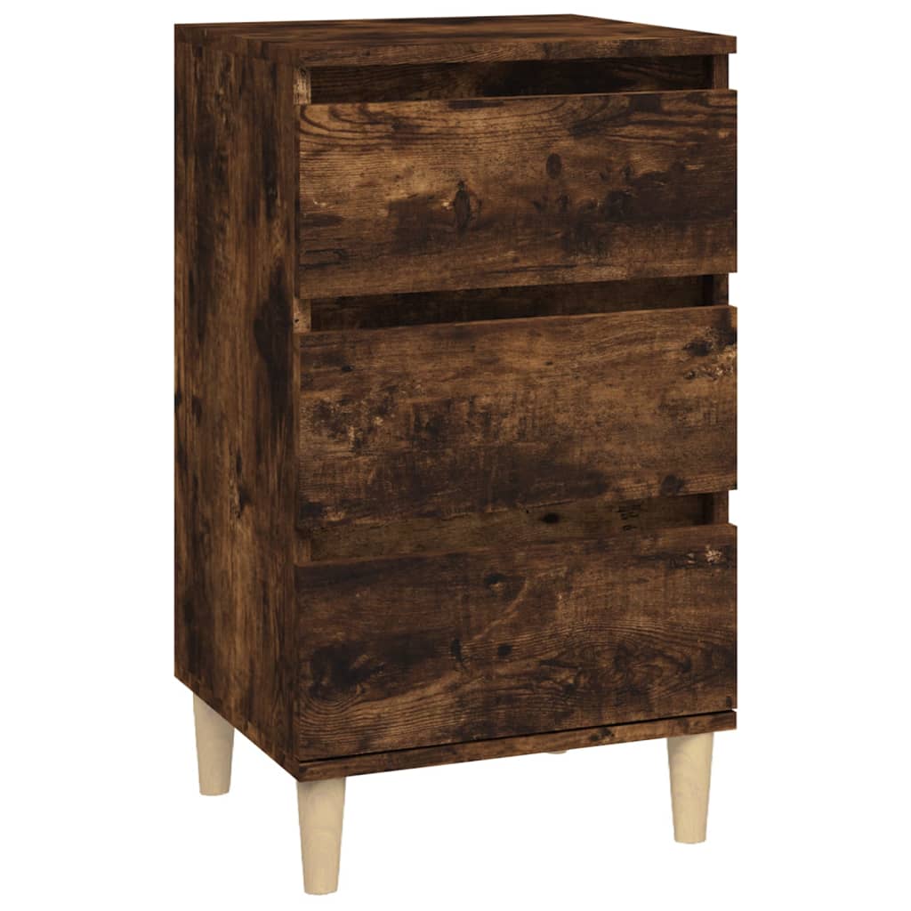 Nachtkastje 40x35x70 cm bewerkt hout gerookt eikenkleurig Nachtkastjes | Creëer jouw Trendy Thuis | Gratis bezorgd & Retour | Trendy.nl