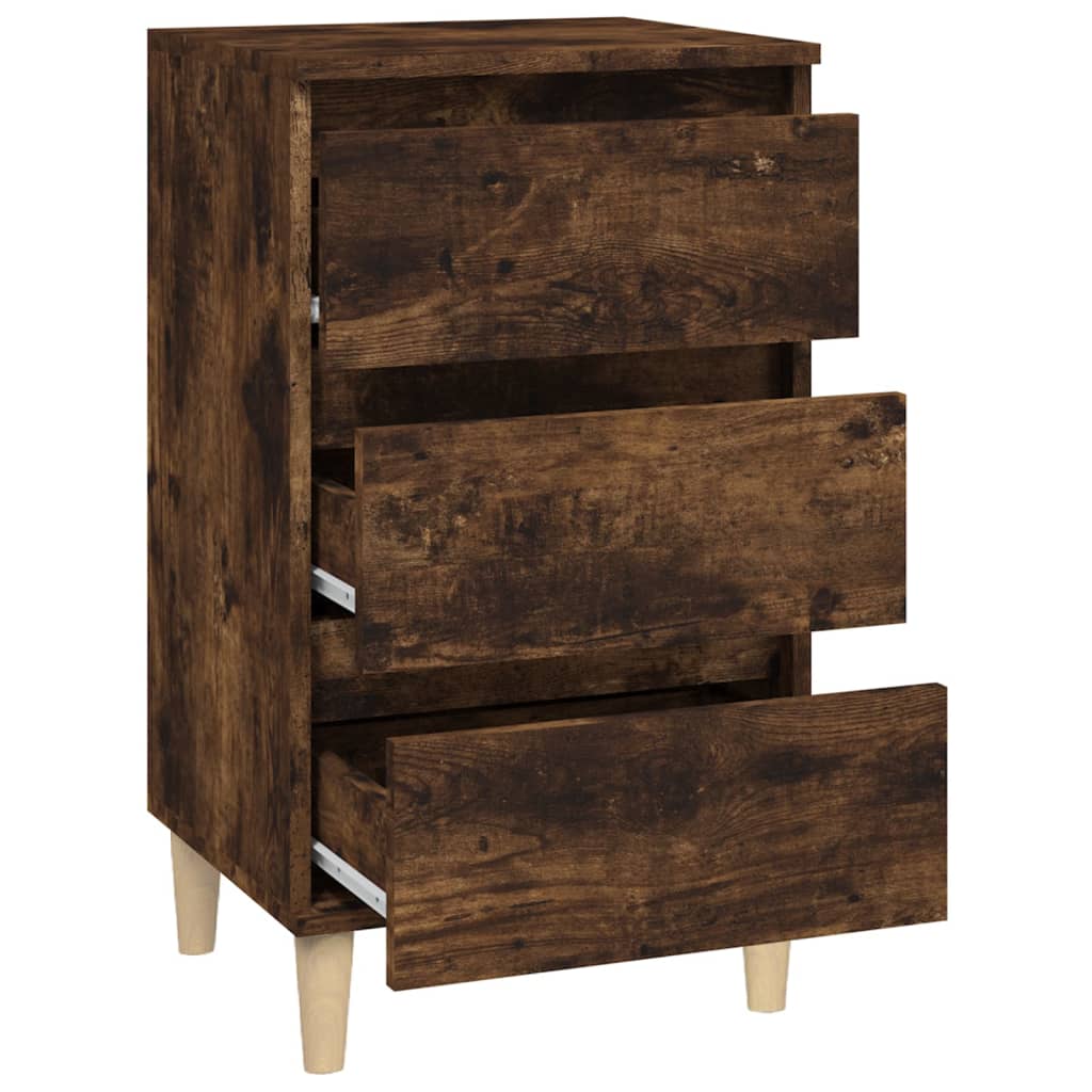 Nachtkastje 40x35x70 cm bewerkt hout gerookt eikenkleurig Nachtkastjes | Creëer jouw Trendy Thuis | Gratis bezorgd & Retour | Trendy.nl