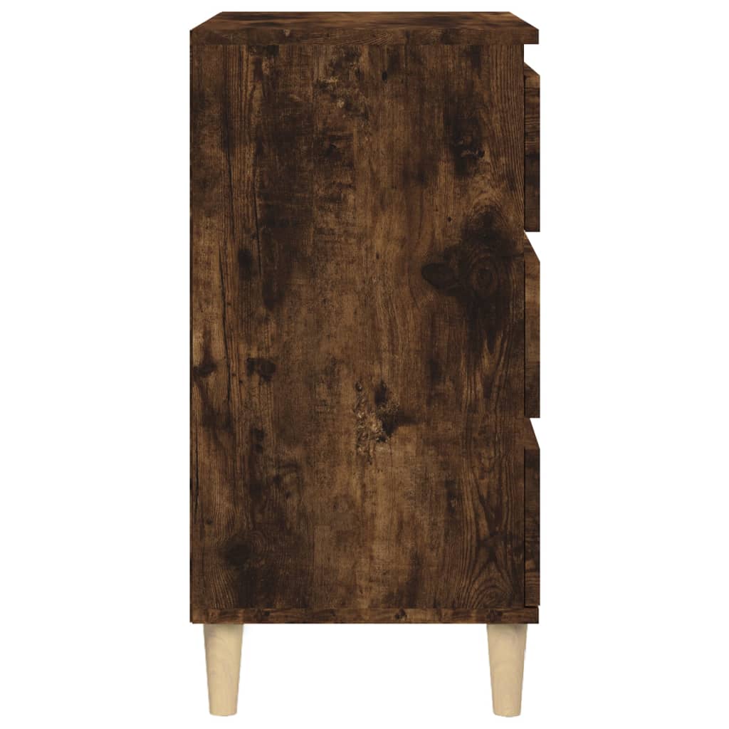 Nachtkastje 40x35x70 cm bewerkt hout gerookt eikenkleurig Nachtkastjes | Creëer jouw Trendy Thuis | Gratis bezorgd & Retour | Trendy.nl