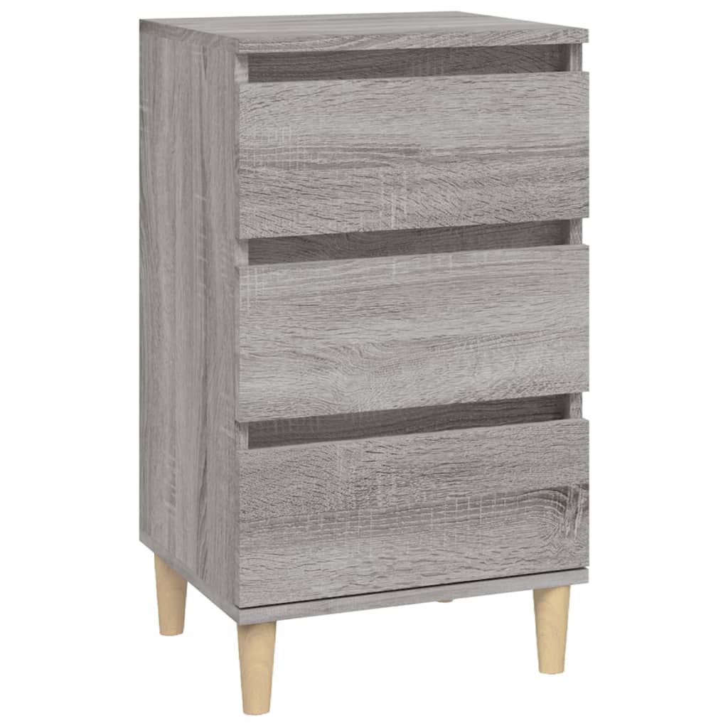 Nachtkastje 40x35x70 cm bewerkt hout grijs sonoma eikenkleurig Nachtkastjes | Creëer jouw Trendy Thuis | Gratis bezorgd & Retour | Trendy.nl