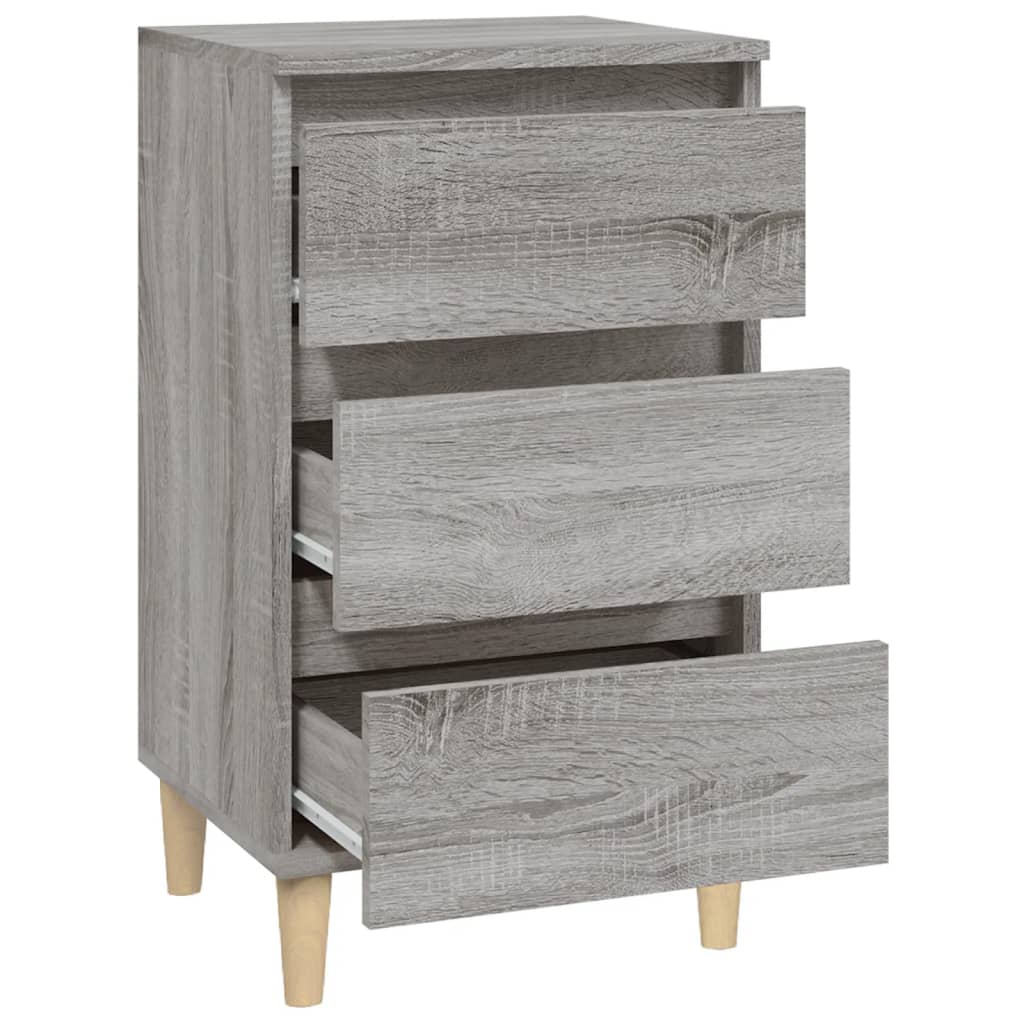 Nachtkastje 40x35x70 cm bewerkt hout grijs sonoma eikenkleurig Nachtkastjes | Creëer jouw Trendy Thuis | Gratis bezorgd & Retour | Trendy.nl