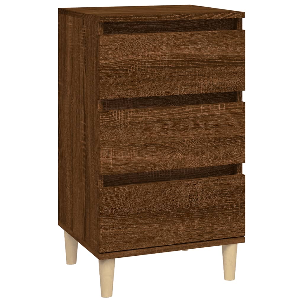 Nachtkastje 40x35x70 cm bewerkt hout bruin eikenkleur Nachtkastjes | Creëer jouw Trendy Thuis | Gratis bezorgd & Retour | Trendy.nl