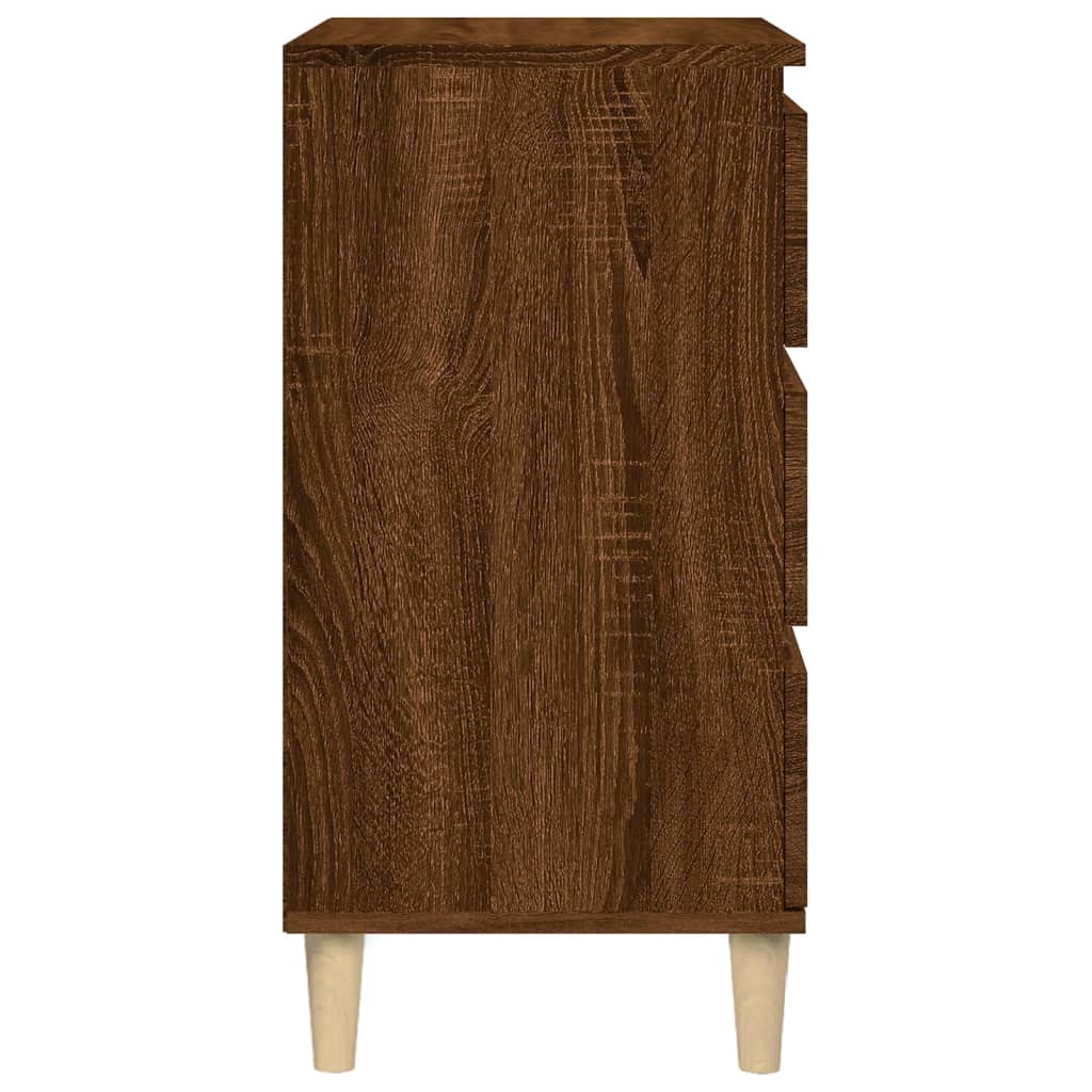 Nachtkastje 40x35x70 cm bewerkt hout bruin eikenkleur Nachtkastjes | Creëer jouw Trendy Thuis | Gratis bezorgd & Retour | Trendy.nl