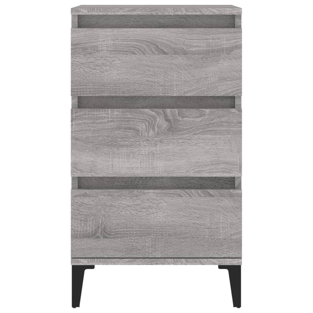 Nachtkastje 40x35x70 cm bewerkt hout grijs sonoma eikenkleurig Nachtkastjes | Creëer jouw Trendy Thuis | Gratis bezorgd & Retour | Trendy.nl