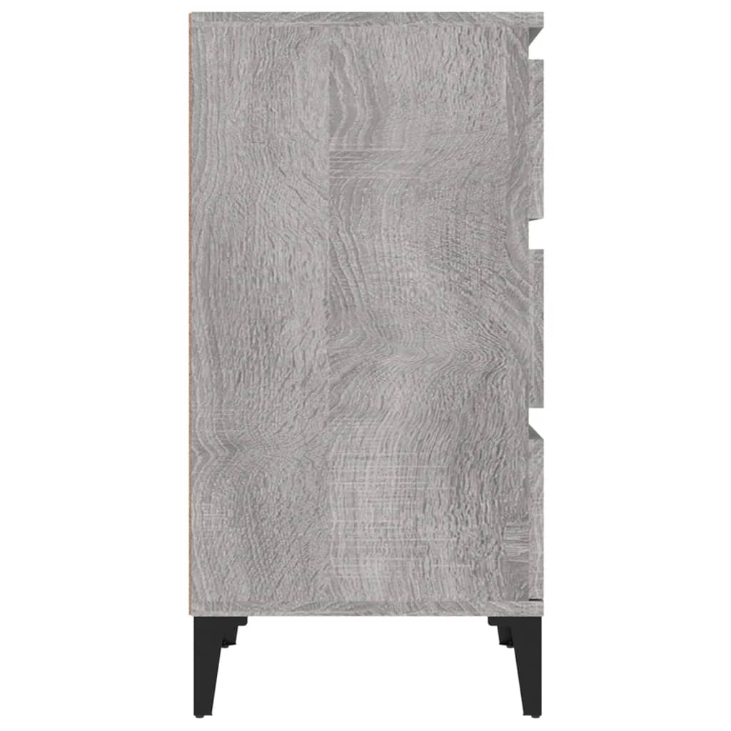 Nachtkastje 40x35x70 cm bewerkt hout grijs sonoma eikenkleurig Nachtkastjes | Creëer jouw Trendy Thuis | Gratis bezorgd & Retour | Trendy.nl