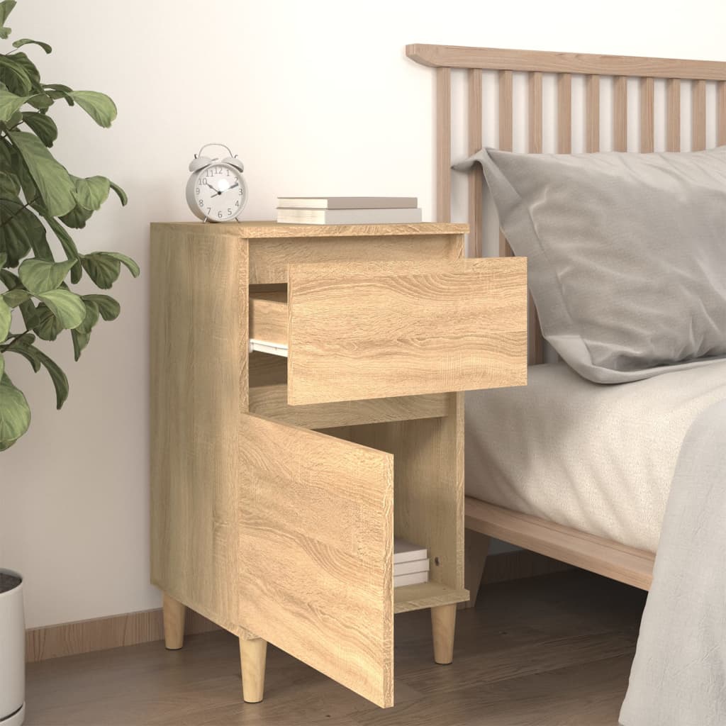 Nachtkastjes 2 st 40x35x70 cm bewerkt hout sonoma eikenkleurig Nachtkastjes | Creëer jouw Trendy Thuis | Gratis bezorgd & Retour | Trendy.nl