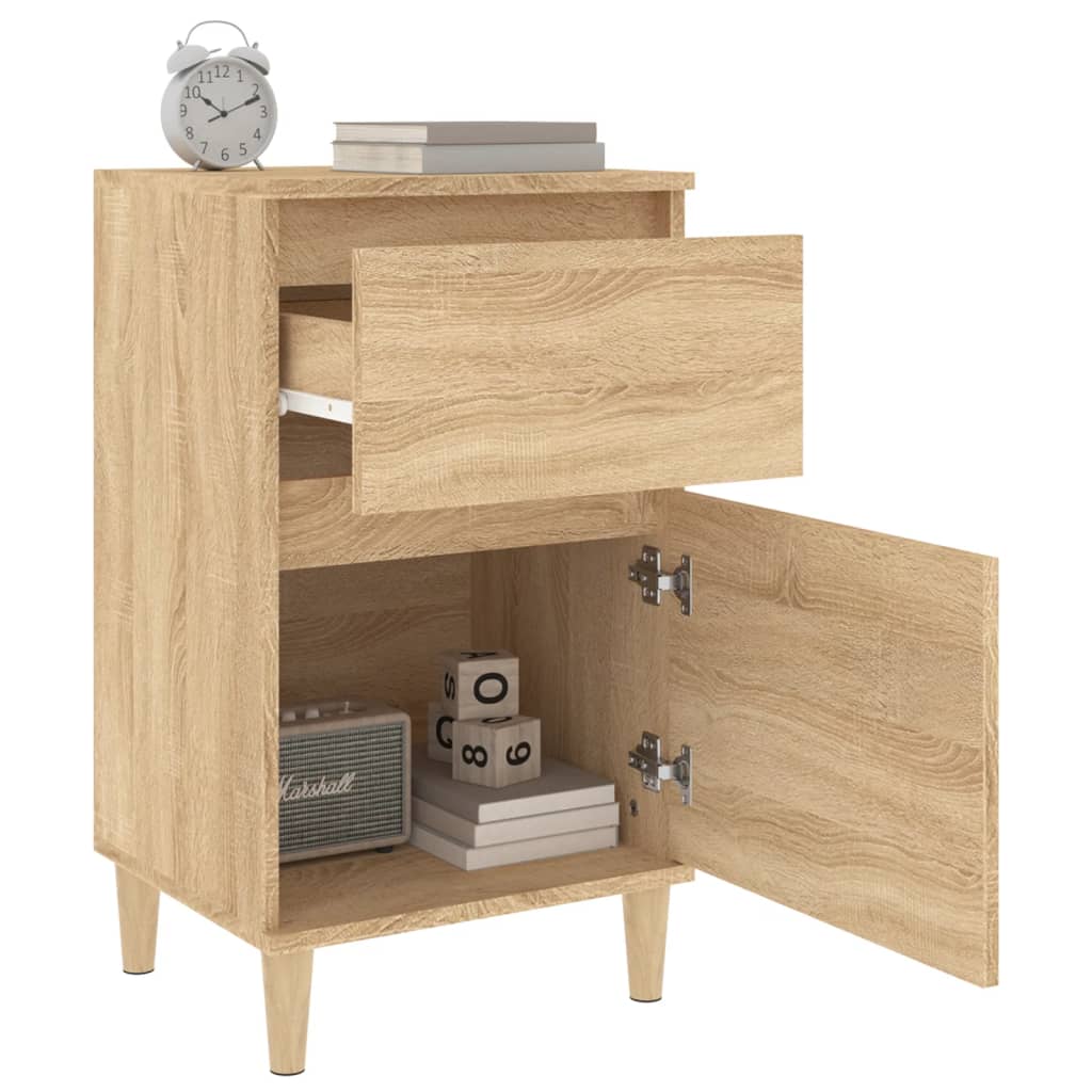 Nachtkastjes 2 st 40x35x70 cm bewerkt hout sonoma eikenkleurig Nachtkastjes | Creëer jouw Trendy Thuis | Gratis bezorgd & Retour | Trendy.nl