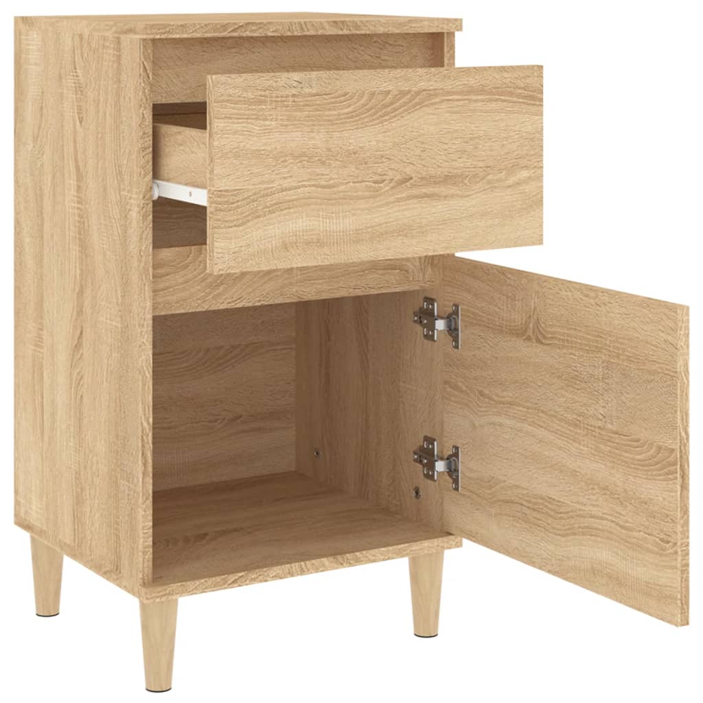 Nachtkastjes 2 st 40x35x70 cm bewerkt hout sonoma eikenkleurig Nachtkastjes | Creëer jouw Trendy Thuis | Gratis bezorgd & Retour | Trendy.nl